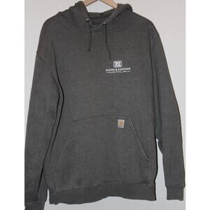 Gray Carhartt Original Fit Hoodie size large